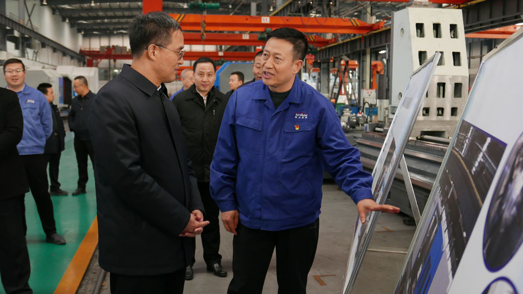 甘肅省委常委、政法委書記劉長根深入包聯(lián)企業(yè)星火機(jī)床公司調(diào)研