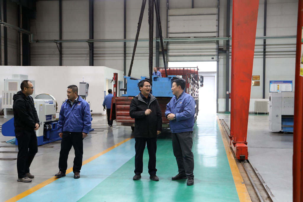 省國投集團公司領導馬海福來星火數(shù)控調研并座談